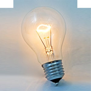 A lightbulb